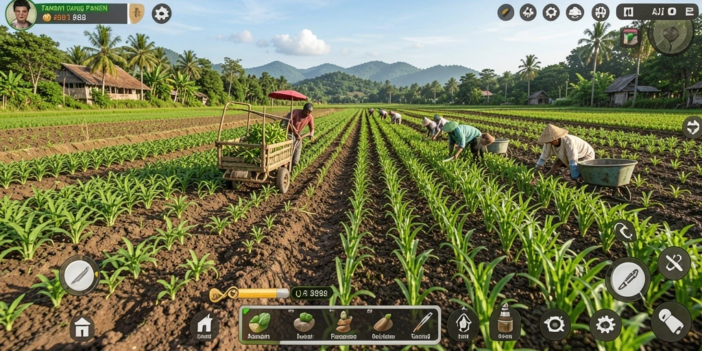 Captivating gameplay dalam AJR88 dengan aktivitas bertani yang seru.