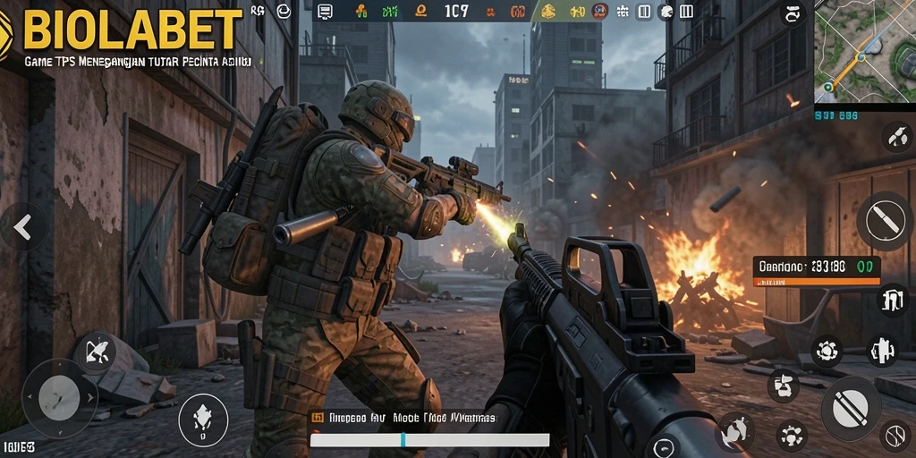 Tampilan gameplay seru dan mendebarkan dalam BIOLABET.