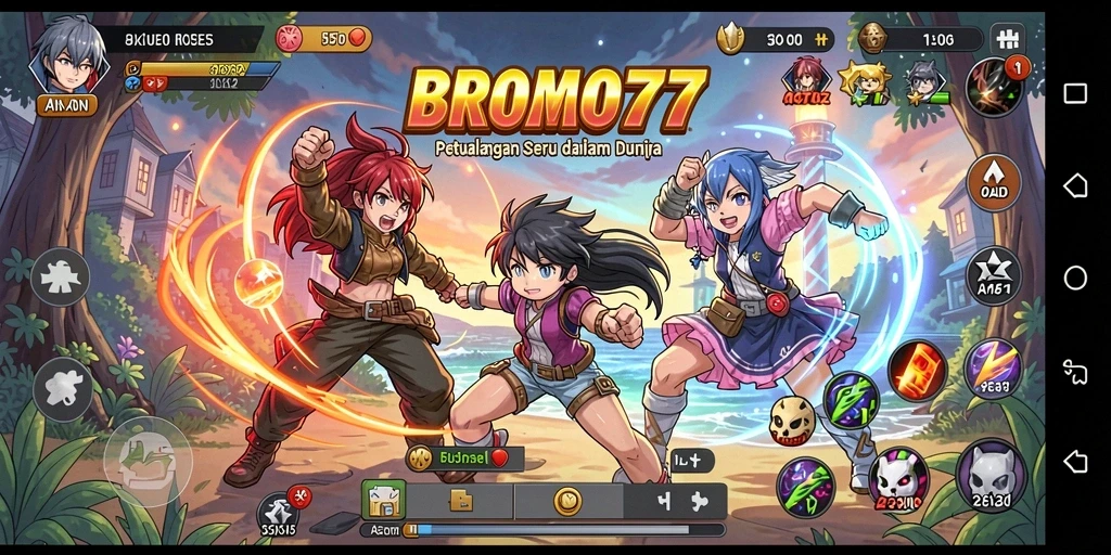 Gameplay seru dengan karakter anime yang fantastis.