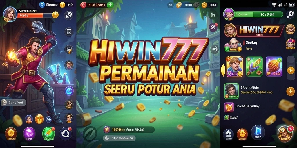 Screenshot gameplay HIWIN777 menunjukkan momen seru dalam simulasi.