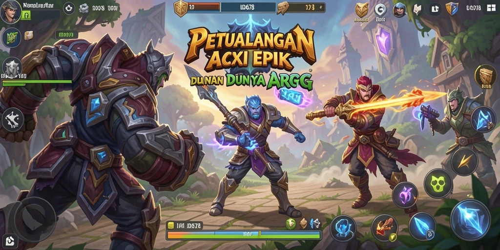 Gameplay ARPG ID678 yang menegangkan dan seru dengan battle epik.