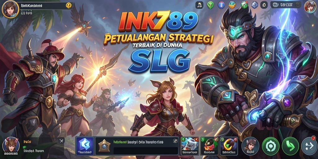 Screenshot INK789 menampilkan aksi seru dalam game SLG.