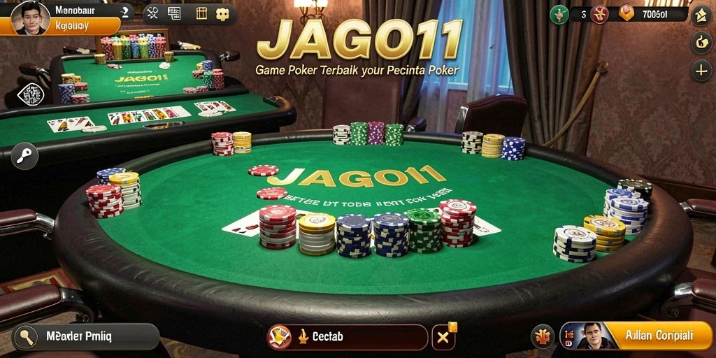 Tampilan gameplay JAGO11 yang intens dan seru dalam bermain poker.