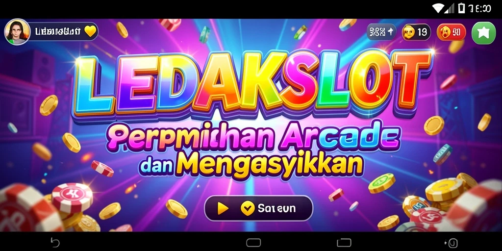 Screenshot gameplay LEDAKSLOT menampilkan aksi seru permainan Arcade.