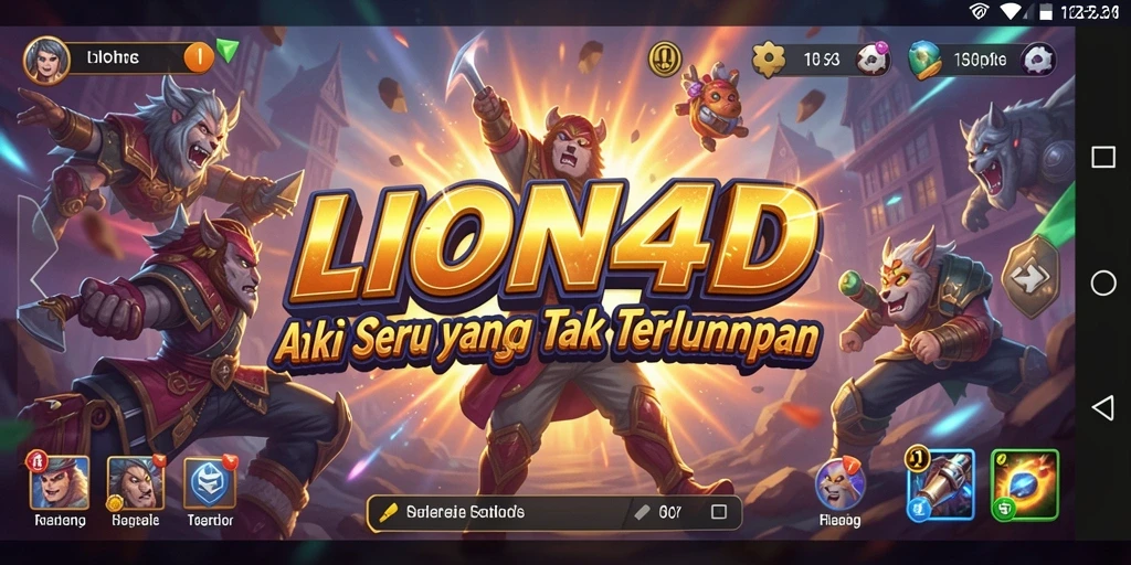 Tampilan menegangkan dari gameplay LION4D yang mengesankan.