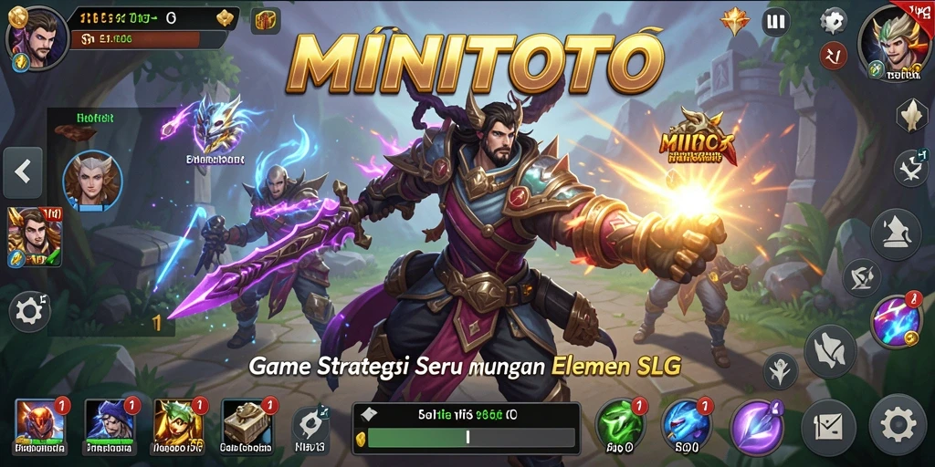 Tangkapan layar gameplay <strong>MINITOTO</strong> menampilkan pertempuran strategis yang mendebarkan.
