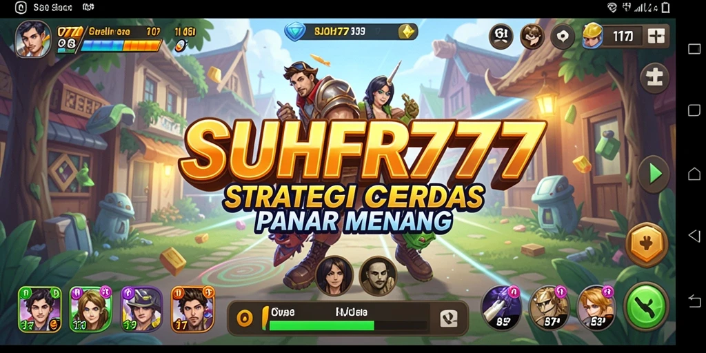 Tampilan gameplay SUHU777 menampilkan aksi strategi yang intens.