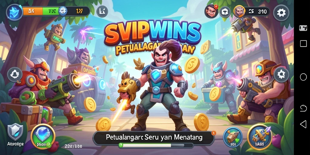 Tampilan menakjubkan dari gameplay SVIPWINS yang seru dan interaktif.