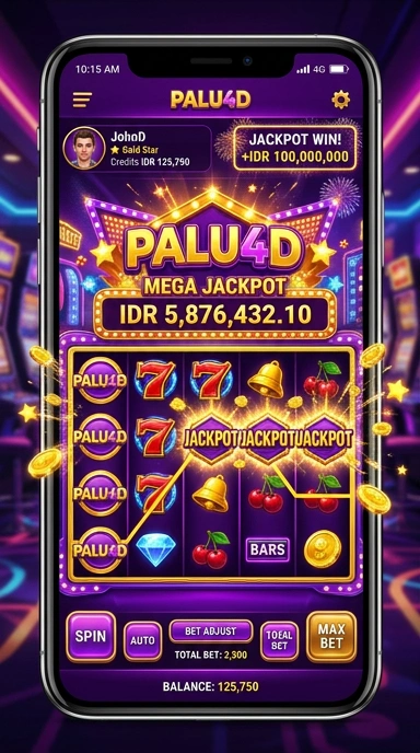 Screenshot antarmuka pengguna aplikasi palu4d yang mudah digunakan.